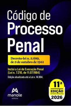 Imagem de CODIGO DE PROCESSO PENAL - 11ª ED.