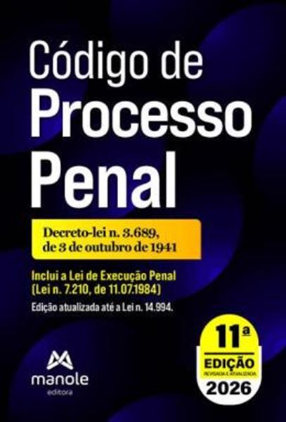 Picture of CODIGO DE PROCESSO PENAL - 11ª ED.