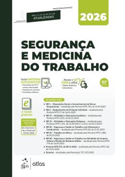 Picture of SEGURANCA E MEDICINA DO TRABALHO - 93ª EDICAO 2026