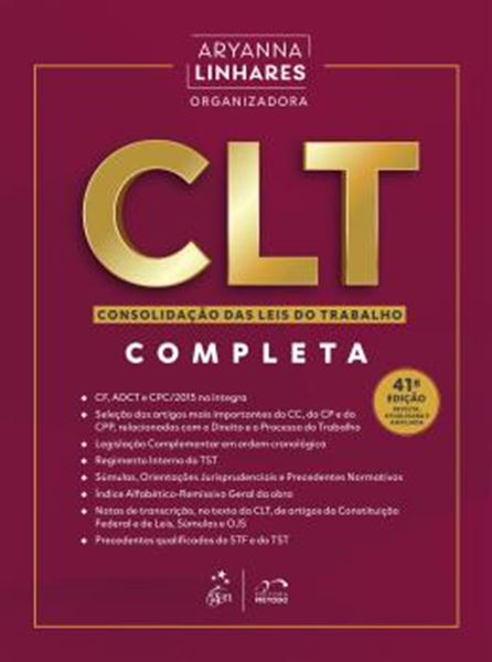 Picture of CLT - CONSOLIDACAO DAS LEIS DO TRABALHO - 46? EXAME DE ORDEM - 41? EDICAO 2026