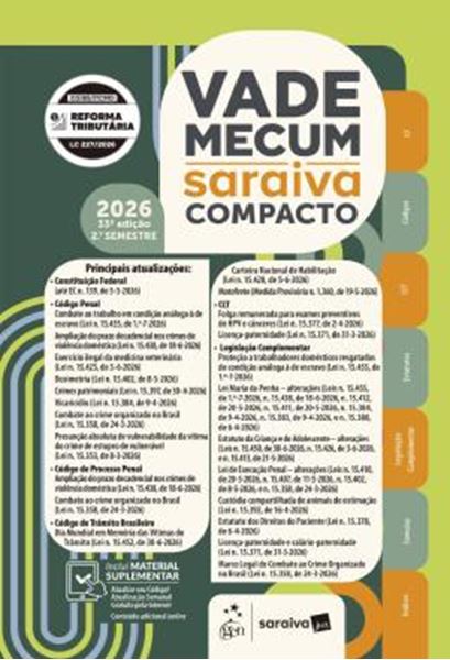 Picture of VADE MECUM SARAIVA COMPACTO 33ª ED - 2026