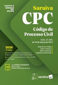 Imagem de CODIGO DE PROCESSO CIVIL - LEGISLACAO SARAIVA DE BOLSO - 8? EDICAO 2026